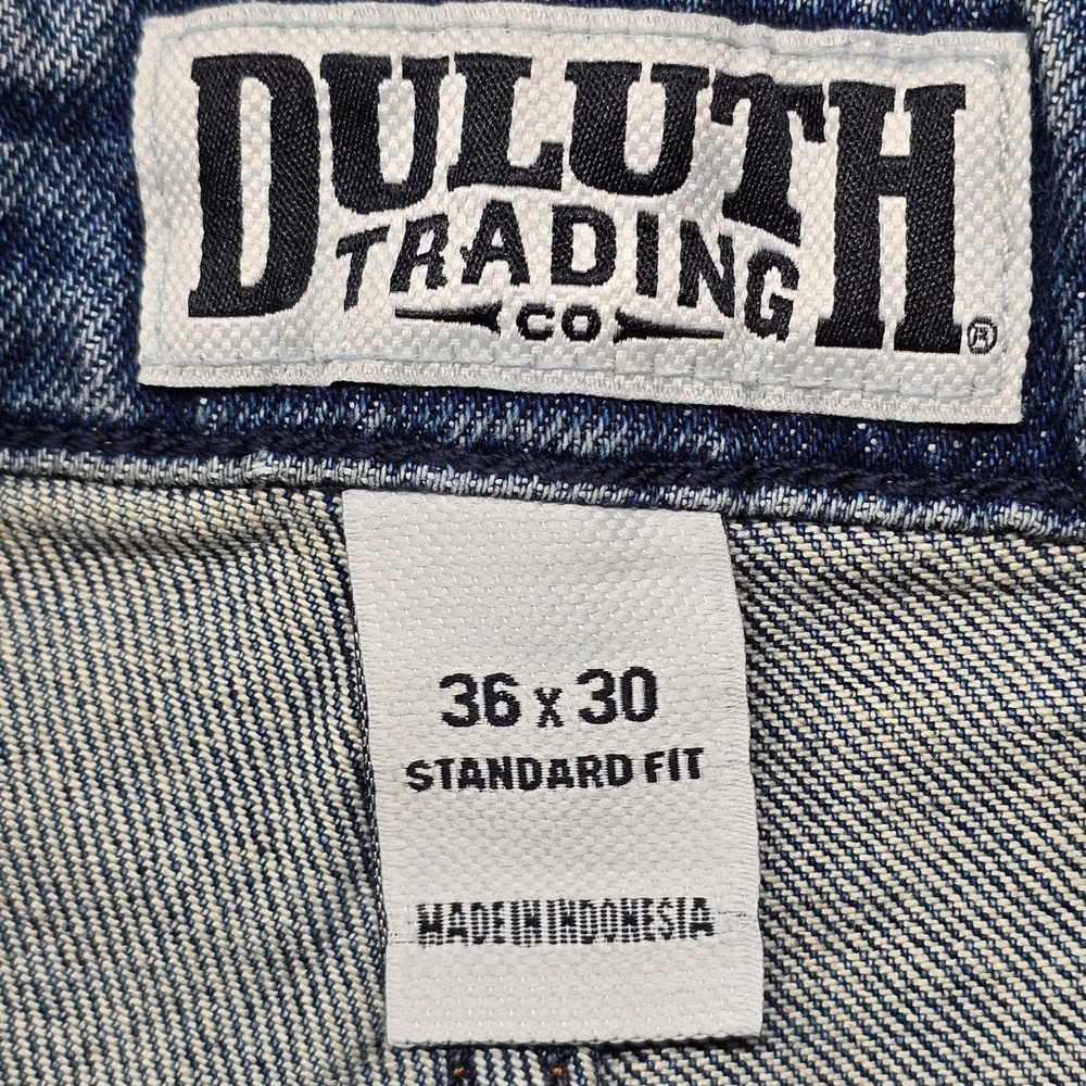 Duluth Trading Flex Ballroom Standard Fit Jeans Mens 36x30 Blue 54302 NWT - Picture 3 of 14